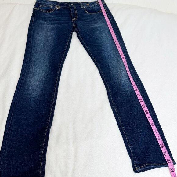 R13 Skinny High Rise Jeans Dark Indigo Made in Italy Women’s 29 - Picture 12 of 16